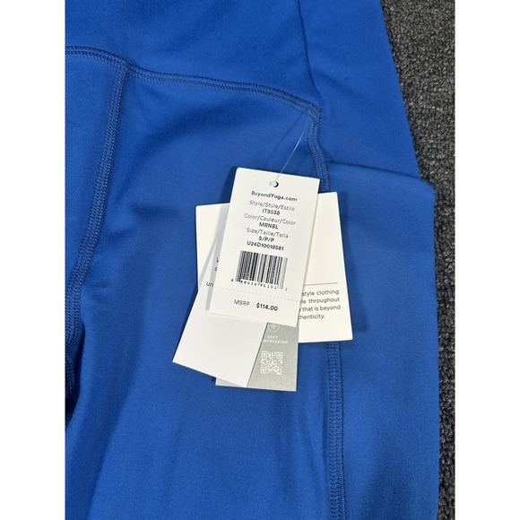 New Beyond Yoga Spacedye Caught In The Midi High Waisted Leggings Blue Sz Small - Picture 2 of 9
